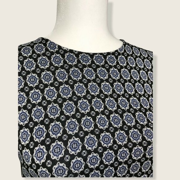 New J Jill Wearever Jacquard Ballet Sleeve Top PETITE Size XS - Picture 7 of 10